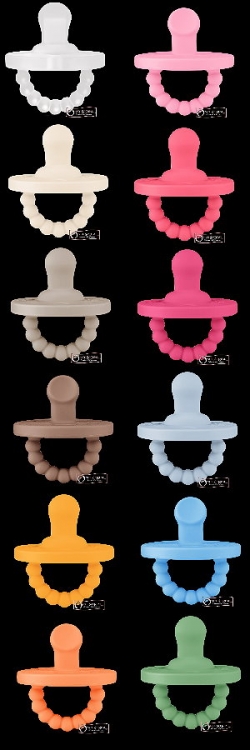 25.03.2023 - Neu bei Once So Real: Silikonschnuller mit Beißring aus den USA! / New in our assortment: USA silicone pacifiers with teethers!