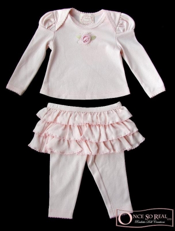 Biscotti Shirt mit Tütü-Legging Sweet Baby Rose rosa, 2-tlg., *Gr. 50