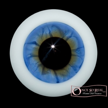 Lauscha HQ Realistic Kristallglas Augen 18 mm *Cornflower Blue