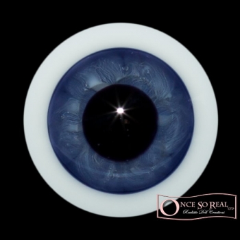 Lauscha HQ Realistic Kristallglas Augen 18 mm *Dark Blue