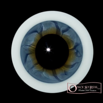 Lauscha HQ Realistic Kristallglas Augen 18 mm *Grey Blue