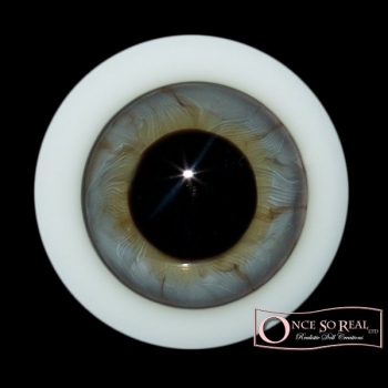 Lauscha HQ Realistic Kristallglas Augen 18 mm *Medium Grey