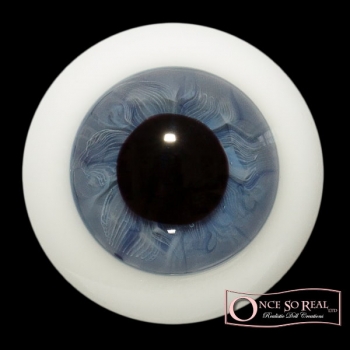 Lauscha HQ Realistic Kristallglas Augen 18 mm *Newborn Blue