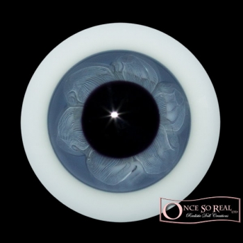 Lauscha HQ Realistic Kristallglas Augen 18 mm *Steel Blue