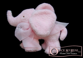 Rasseltier *Elefant mit Schleife rosa