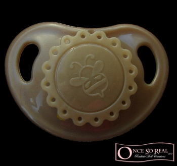 Original Honey Bug Vintage Schnuller für Einlegemagnet *cafe latte