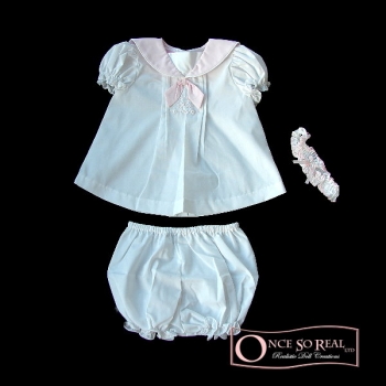 Will Beth Kleid mit Matrosenkragen weiss/rosa 3-teilig, *Gr. 50